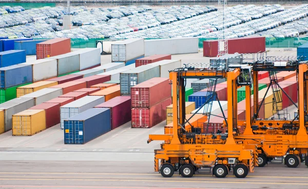 Cargo port — Stockfoto