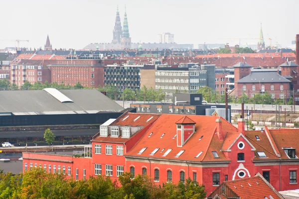 Kopenhag'da Tarih sonbahar günü görüntüleyin. — Stok fotoğraf