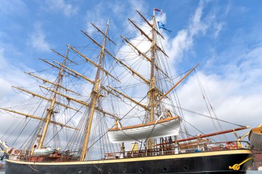 Tall ship Georg Stage in Copenhagen clipart