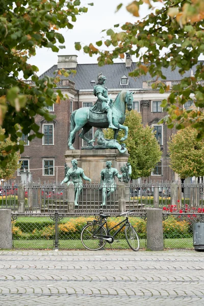 Christian V statue in Copenhagen — Stock Photo, Image