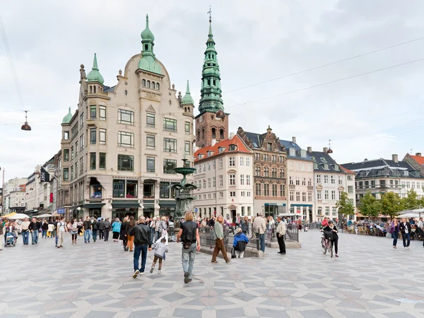 Amagertorv - najbardziej centralnego placu w Kopenhadze — Zdjęcie stockowe
