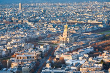 Kış öğleden sonra Paris Panorama