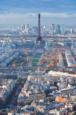 Kış öğleden sonra Paris Panorama