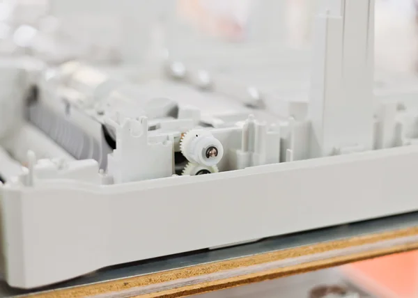 Roda plastik pencetak yang dibongkar — Stok Foto