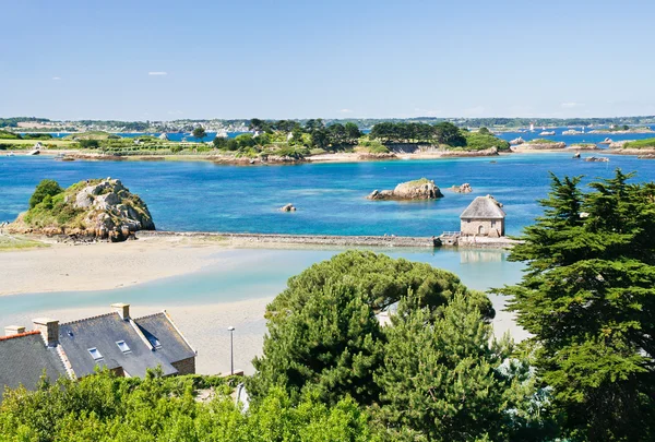 Uitzicht op de archipel brehat en ile de brehat in Bretagne — Stok fotoğraf