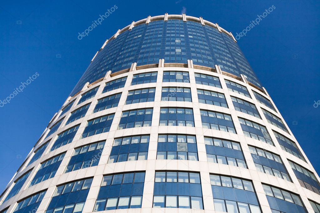 High office building at sunny day