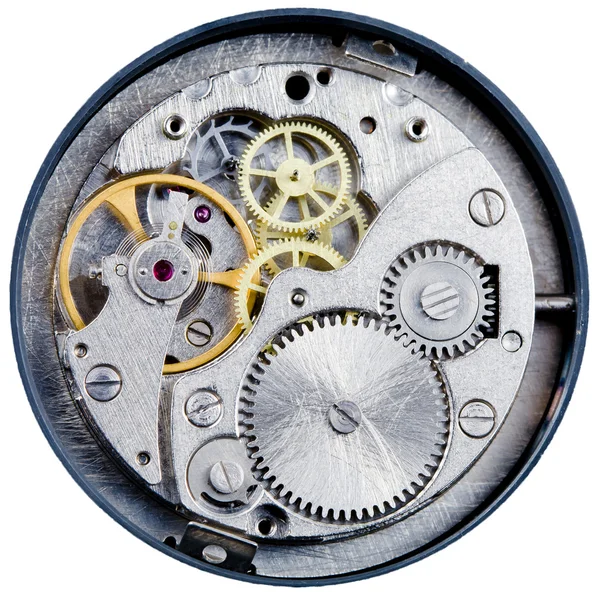 Mechanism of old mechanical watch — Stock Photo, Image