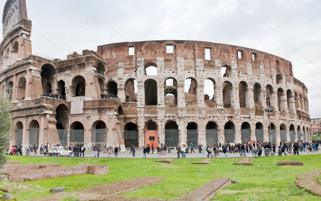 View on Coliseum in Rome, Italy