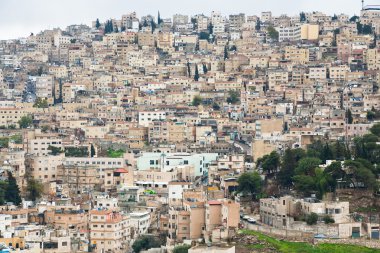 Eski kasabanın panoraması Amman, Ürdün