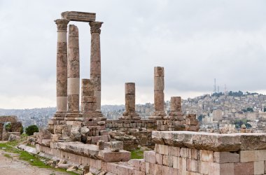 Tapınak Herkül Amman'da antika Kalesi