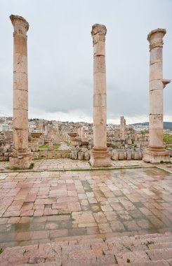 Antik şehir gerasa için modern jerash antika artemis Tapınağı ile görüntüleme
