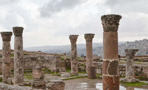 Antieke citadel in amman — Stockfoto