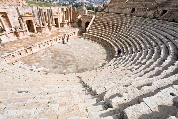 stock image The Large South Theatre - in antique town Jerash