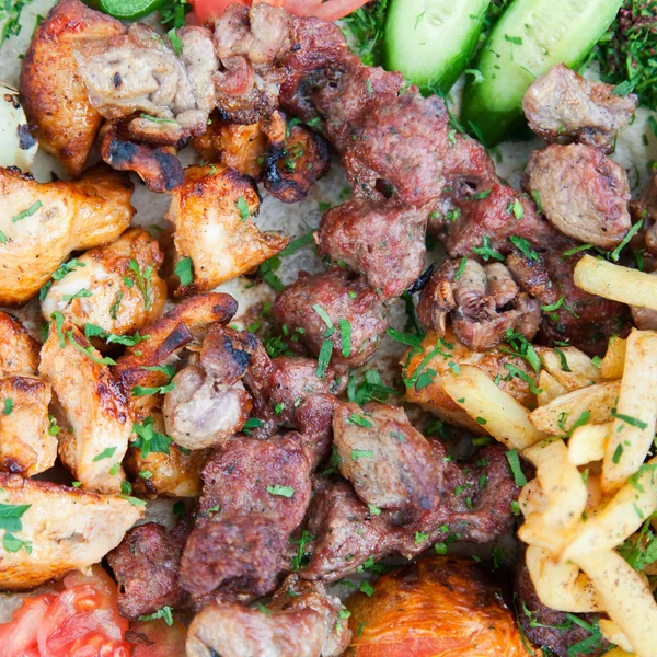Mix arabic kebabs — Stock Photo, Image