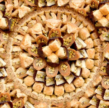 Assorted baklava clipart