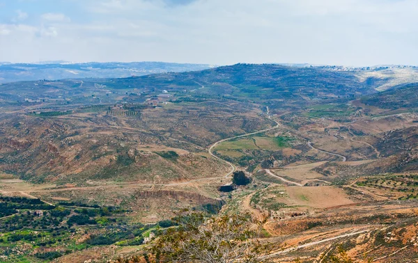 Pohled z mount nebo v Jordánsku — Stock fotografie