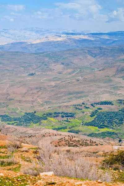 Вид с горы Осо в Иордании — стоковое фото