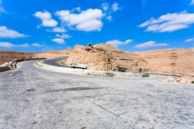 dağ geçidi Ürdün'den yola