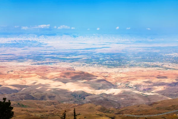 Uitzicht vanaf mount nebo in Jordanië — Stockfoto