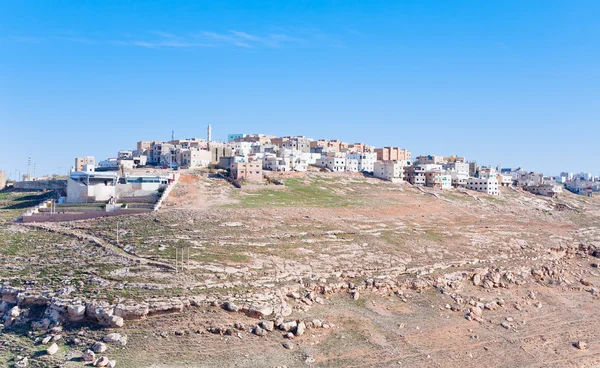 Cidade Kerak na colina de pedra, Jordânia — Fotografia de Stock