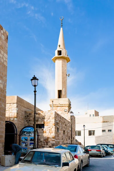 Ürdün şehri Kerak'a yılında minaresi — Stok fotoğraf
