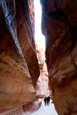 siq - dar geçmek için antik kenti petra