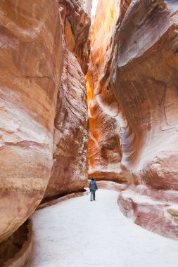 siq - dar geçmek için antik kenti petra