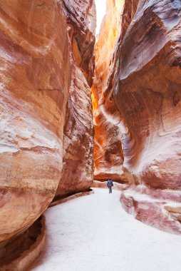 siq - dar geçmek için antik kenti petra