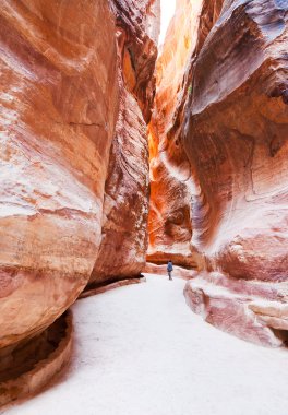 siq - dar geçmek için antik kenti petra