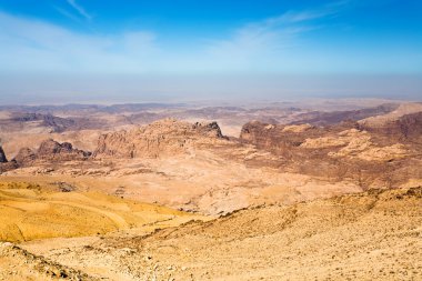 Petra yakınlarındaki Ürdün dağ manzarası