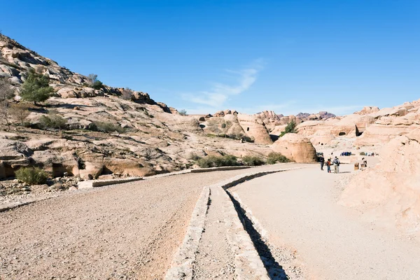 Bab as-Siq - caminho para a cidade Petra — Fotografia de Stock