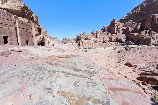 Strada delle facciate, Petra — Foto Stock