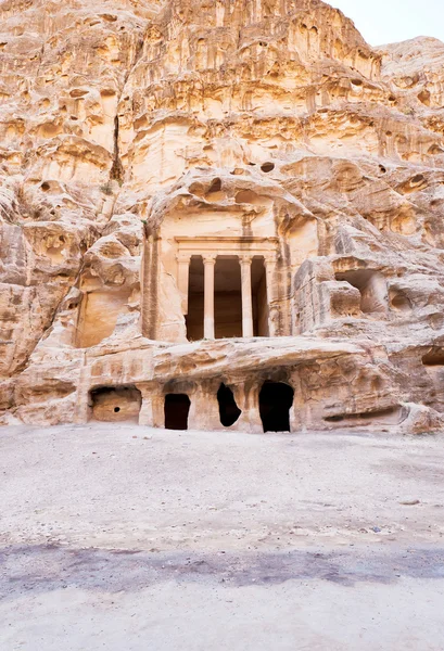 Antiguo Templo de Nabatea en Little Petra — Foto de Stock