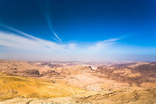 Petra附近的约旦山脉全景 — 图库照片