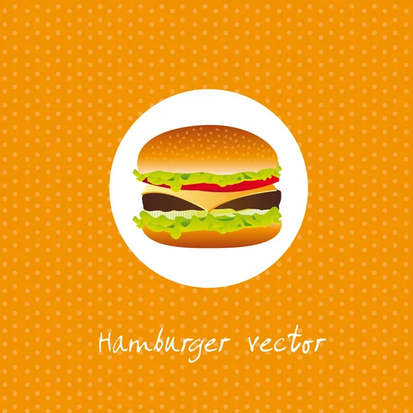 Läckra hamburgare — Stock vektor