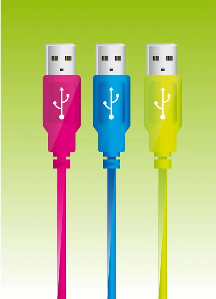 USB-stekkers — Stockvector
