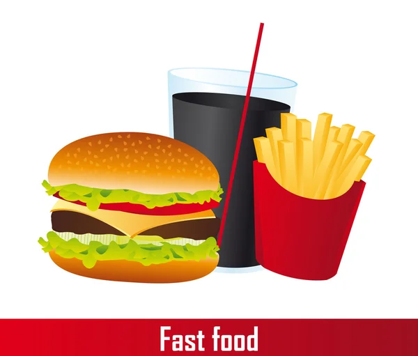Fast Food — Stockvektor