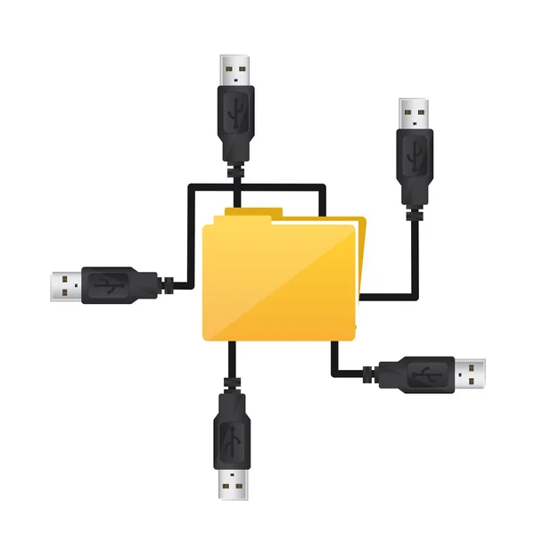 USB prizler — Stok Vektör