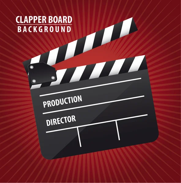 Clapper board — Stock Vector