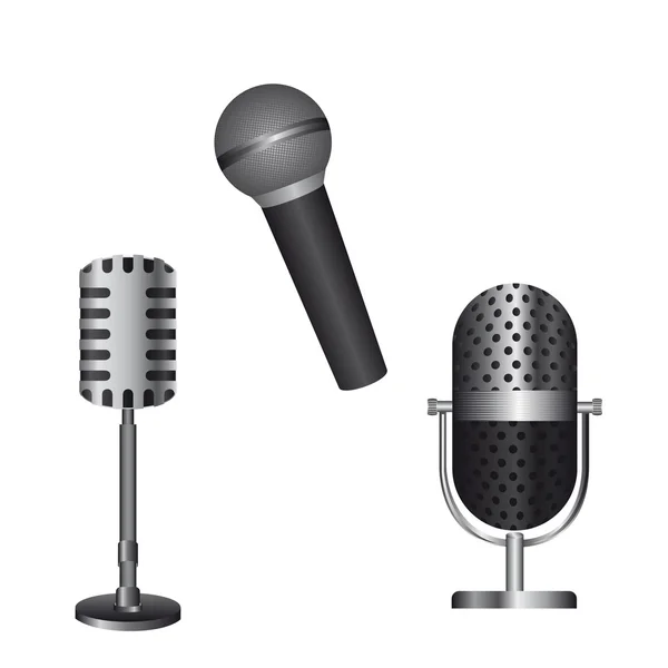 Mikrofone — Stockvektor