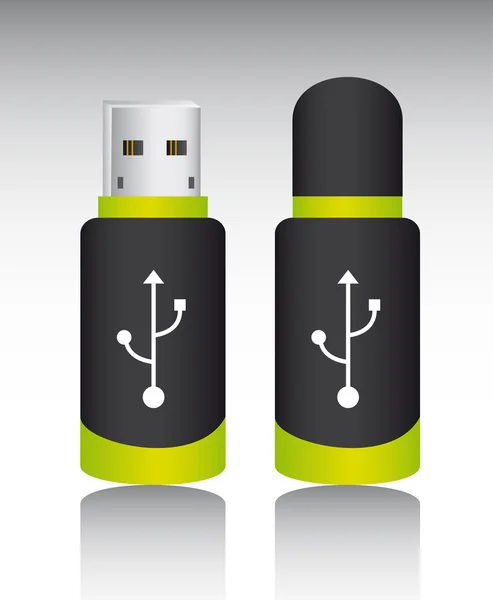 Memoria USB — Vector de stock
