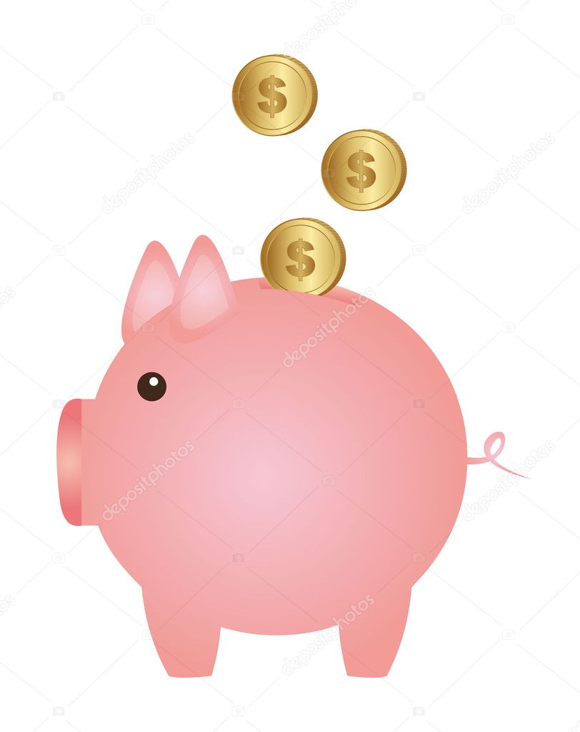 piggy with coins