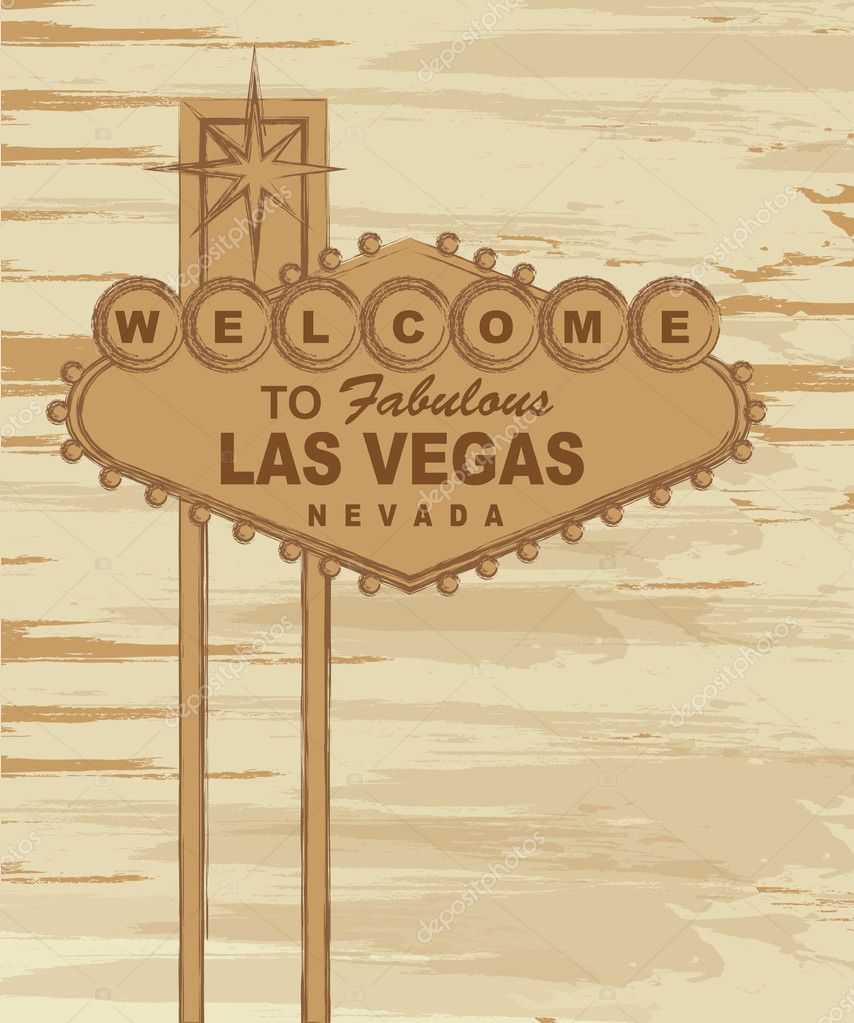 Las Vegas Sign stock vector. Illustration of welcome, jackpot
