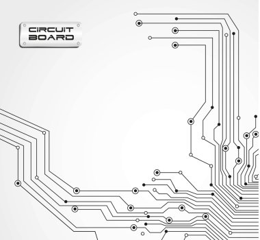 circuit board isolated clipart