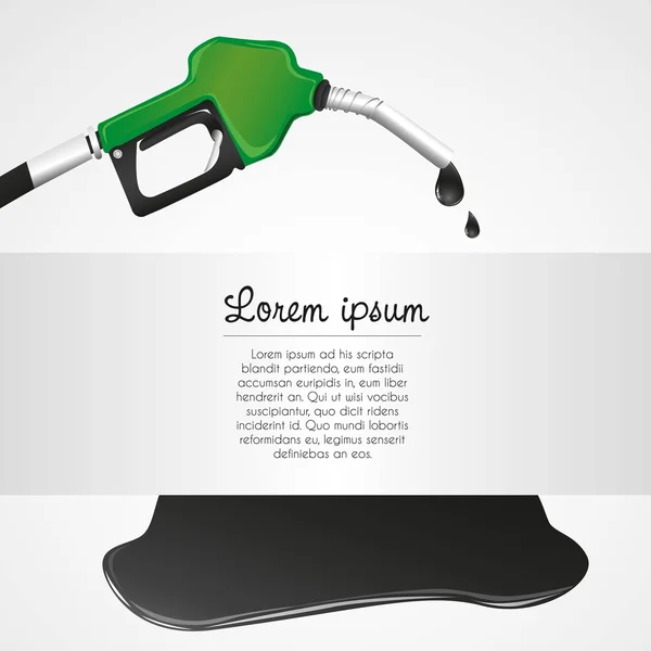 Leaking petroleum dispenser — Stock Vector