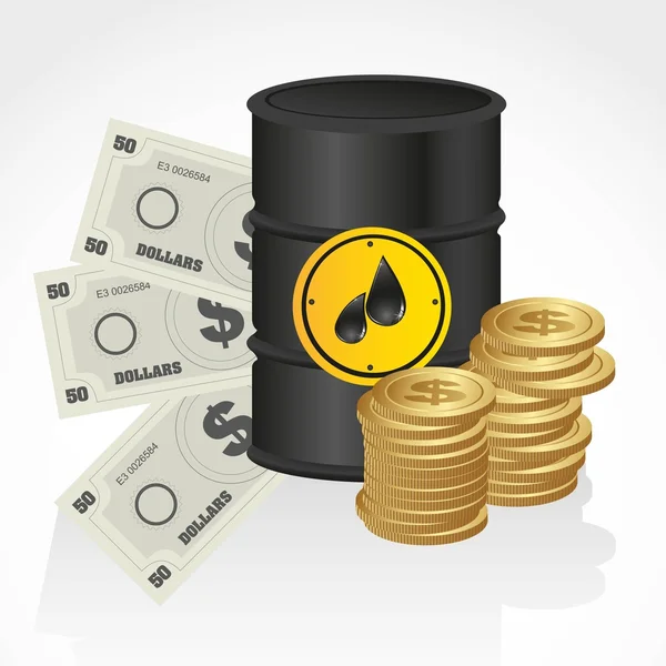 Wartości współczynnika ropy naftowej — Wektor stockowy