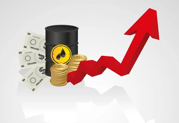 Χαμηλή τιμή του πετρελαίου — Διανυσματικό Αρχείο