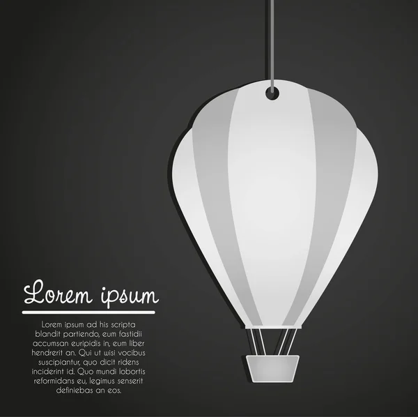 Ballon aufgehängt — Stockvektor