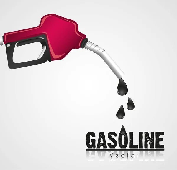 Distributore di benzina fuoriuscita — Vettoriale Stock