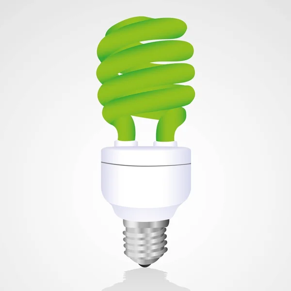 绿色保护灯泡 — 图库矢量图片